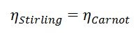 Thermodynamic Theory of the Ideal Stirling Engine